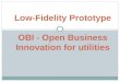 Open Business innovation for utilities - Low fidelity prototype