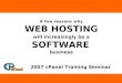 Web hosting is a software business