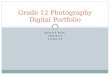 Grade 12 Photography Digital Portfolio