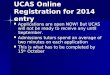 Ucas registration 2014