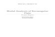Modal Analysis of  a Rectangular Plate - PDF