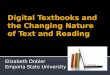 Digital books and the changing nature of text