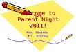 Parent night 2011 2012