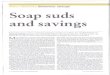 Soap suds and savings