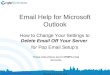 Outlook delete-email-off-server