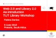 Web 2 and library2 an introduction