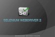 Conférence #nwxtech5 : Selenium WebDriver 2 par Romain Louvet