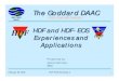 HDF and HDF-EOS Experiences and Applications