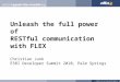 Restful communication with Flex