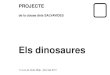 Projecte de la classe dels SALVAVIDES - Els dinosaures