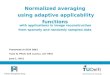 Normalized averaging using adaptive applicability functions with applications in image reconstruction from sparsely and randomly sampled data