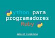 Python para programadores Ruby