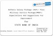 Defence salary Package, State Bank Of India