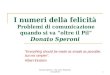 D. Speroni: I numeri della felicità: problemi di comunicazione quando si va "oltre il Pil"