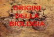Origini della biologia - Emiliani Maria Agnese