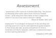 Assessment - The process