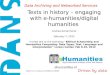 Texts in history - visualization and digital humanities