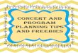 Music Educator Concert Planning packet