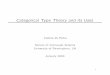 Categorical Type Theory and its Uses