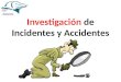Investigación de accidentes e incidentes