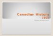 Canadian history  2301
