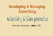Developing and managing Advertisement