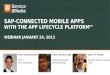 Webinar SAP connected mobile apps with the app lifecycle platform