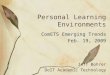 Intro to Personal Learning Environments