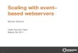Scaling with event-based webservers