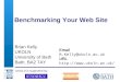 Benchmarking Your Web Site