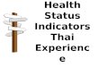 Health Status Indicators Thai Experience