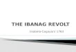 The ibanag revolt