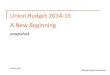 Impact of union budget 2014