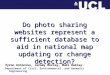 Do photo sharing websites represent a sufficient database to aid in national map updating or change detection?
