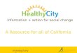 Healthy City presentation in Monterey & Salinas 3.14.12