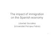 The impact of immigration on the Spanish economy