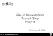 Updated City of Beavercreek Transit Stop Project