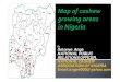 Map of cashew growing areas in nigeria by sotonye anga