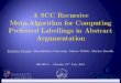 A SCC Recursive Meta-Algorithm for Computing Preferred Labellings in Abstract Argumentation