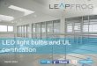 LED lamps and UL certification