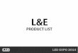 L&e led expo 2014_product list