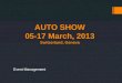Auto show 2014 Event Management