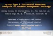 Acute Type A Intramural Hematoma: Analysis of Current 