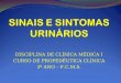 Sinais e sintomas urinários