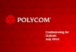 Polycom Conferencing For Outlook July 2010