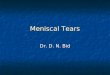 Meniscal tears dnbid lecture 2011