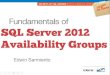 Fundamentals of SQL Server 2012 Availability groups
