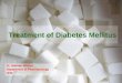 Treatment of diabetes mellitus