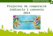 Ajuts cooperació indirecta i convenis 2014 de l'Ajuntament de Sant Cugat