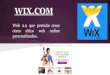 Tutorial de wix.com